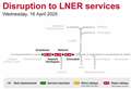 Rail disruption hits services after points failure