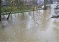 Heavy rain causes River Witham through Grantham to burst its banks