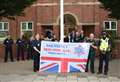 Flag raised to honour emergency services 