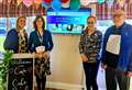 Wellbeing representative joins care home coffee morning