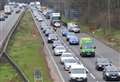 Severe delays on A1 between Stamford and Grantham again as van catches fire