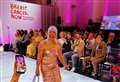 Cancer survivor combines courage and couture as she struts in fashion show