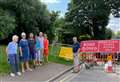 Road reopens to pedestrians - but only for two hours a day
