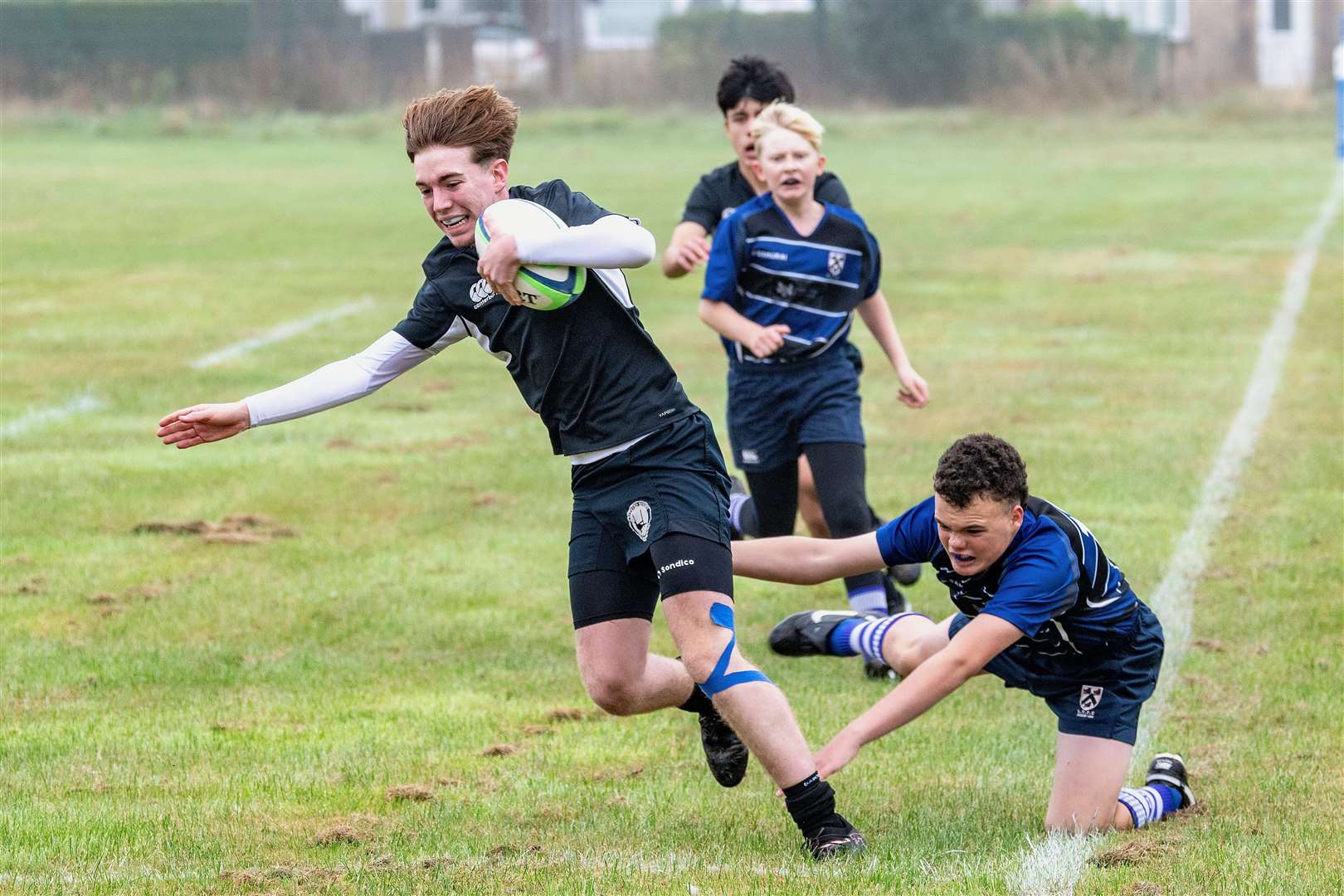 Action from Kesteven Under 15s' victory over Grimsby. Photo: Dan Wray Photography