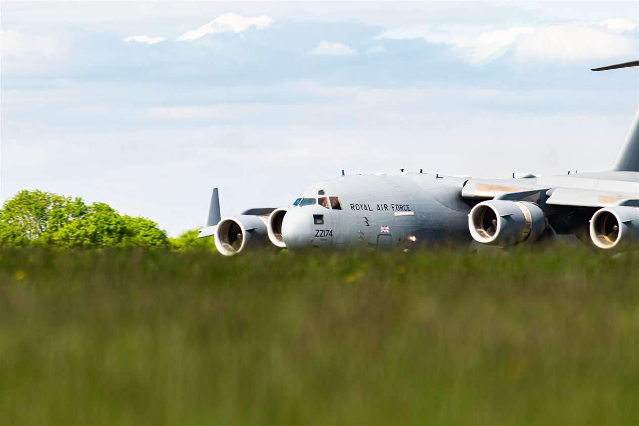 C17 day and night training at RAF Wittering. Photo: SAC Kimberely Waterson of RAF Wittering Photographic Section