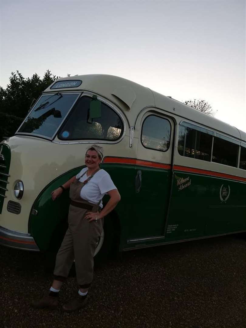 A vintage bus was provided by Towlers of Wisbech to bring people to the dance from the surrounding area. (5391489)