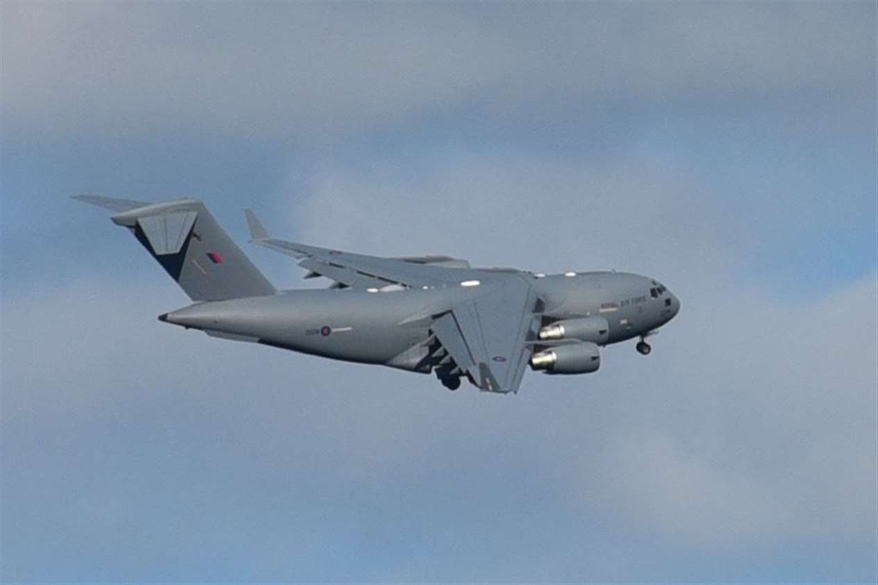 The C-17 Globemaster III over Uffington