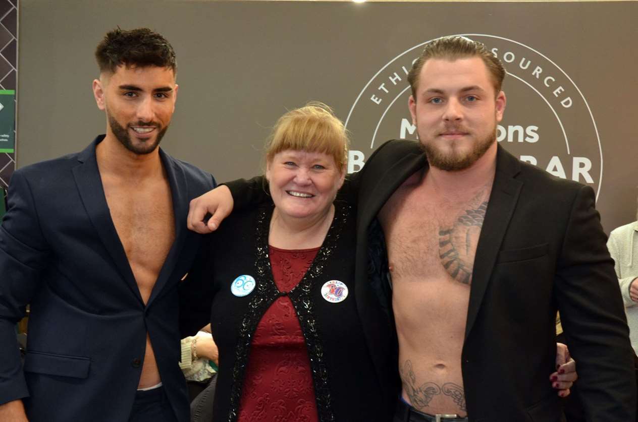 A dream comes true for Sally Sharman-Gray as hunks show up at Morrisons