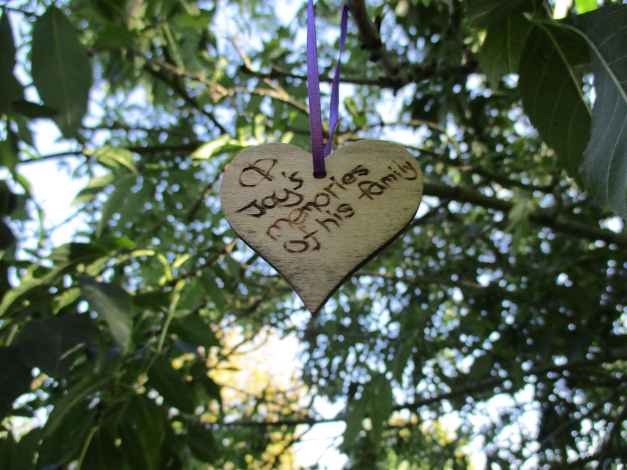The Memory Tree will be filled with poignant messages