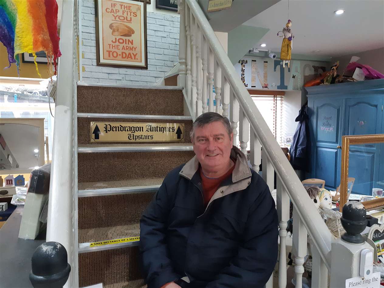 Justin Grimshaw, of Pendragon Antiques in Spalding.