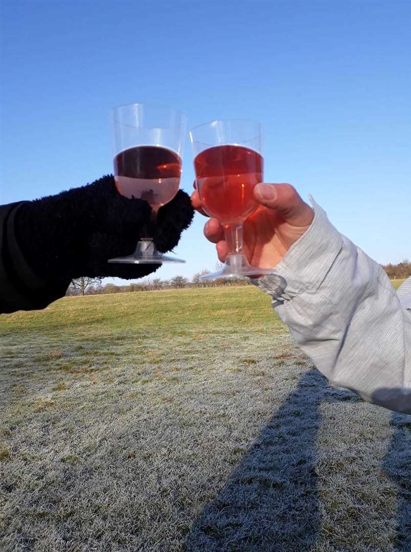 Suzie Winch had a cheeky glass with my mum while out for an afternoon walk (43814883)