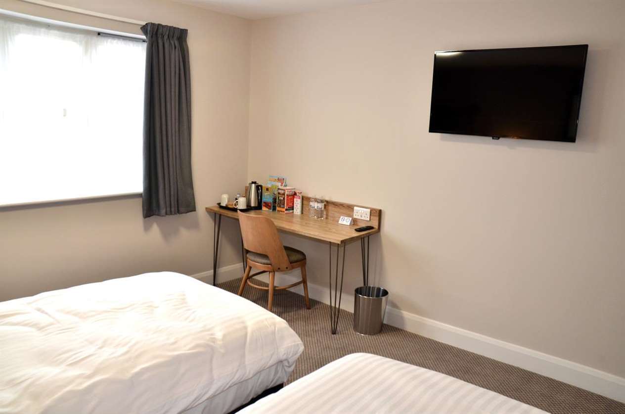 A twin room at the Lodge. Photo (TIM WILSON): SG-210918-005TW