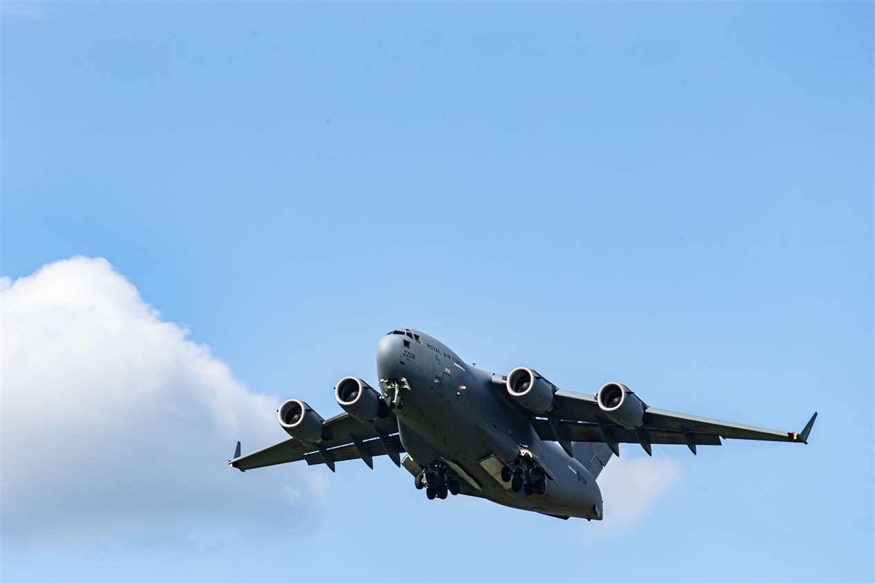 C17 day and night training at RAF Wittering. Photo: SAC Kimberely Waterson of RAF Wittering Photographic Section