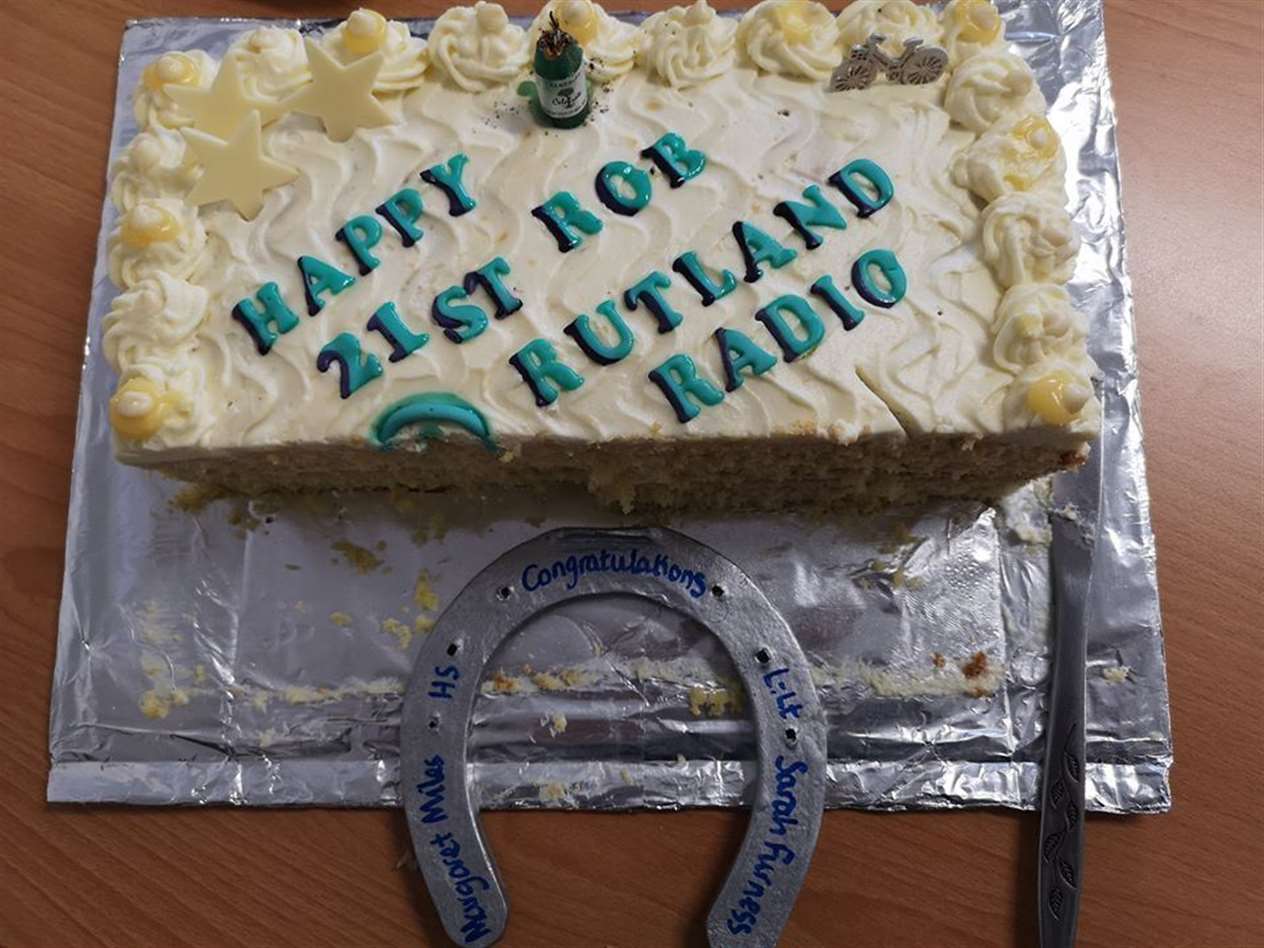 Rutland Radio's anniversary cake