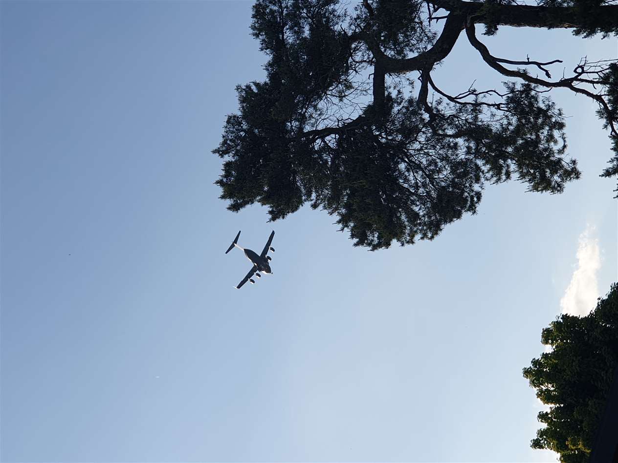 Alexandra Constant took these photos of the plane over Duddington (34921538)