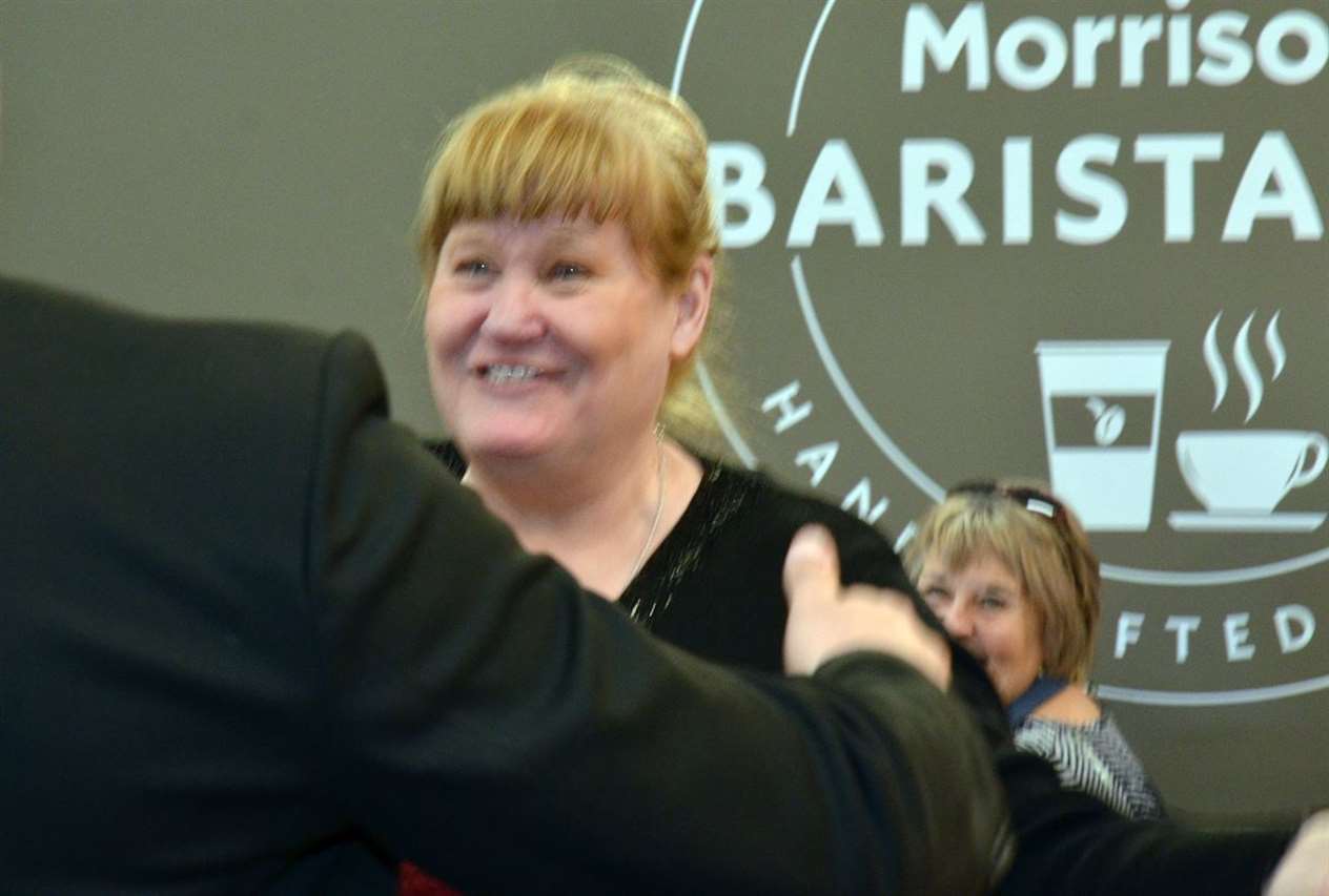 A surprise for Sally in the Barista Bar ...