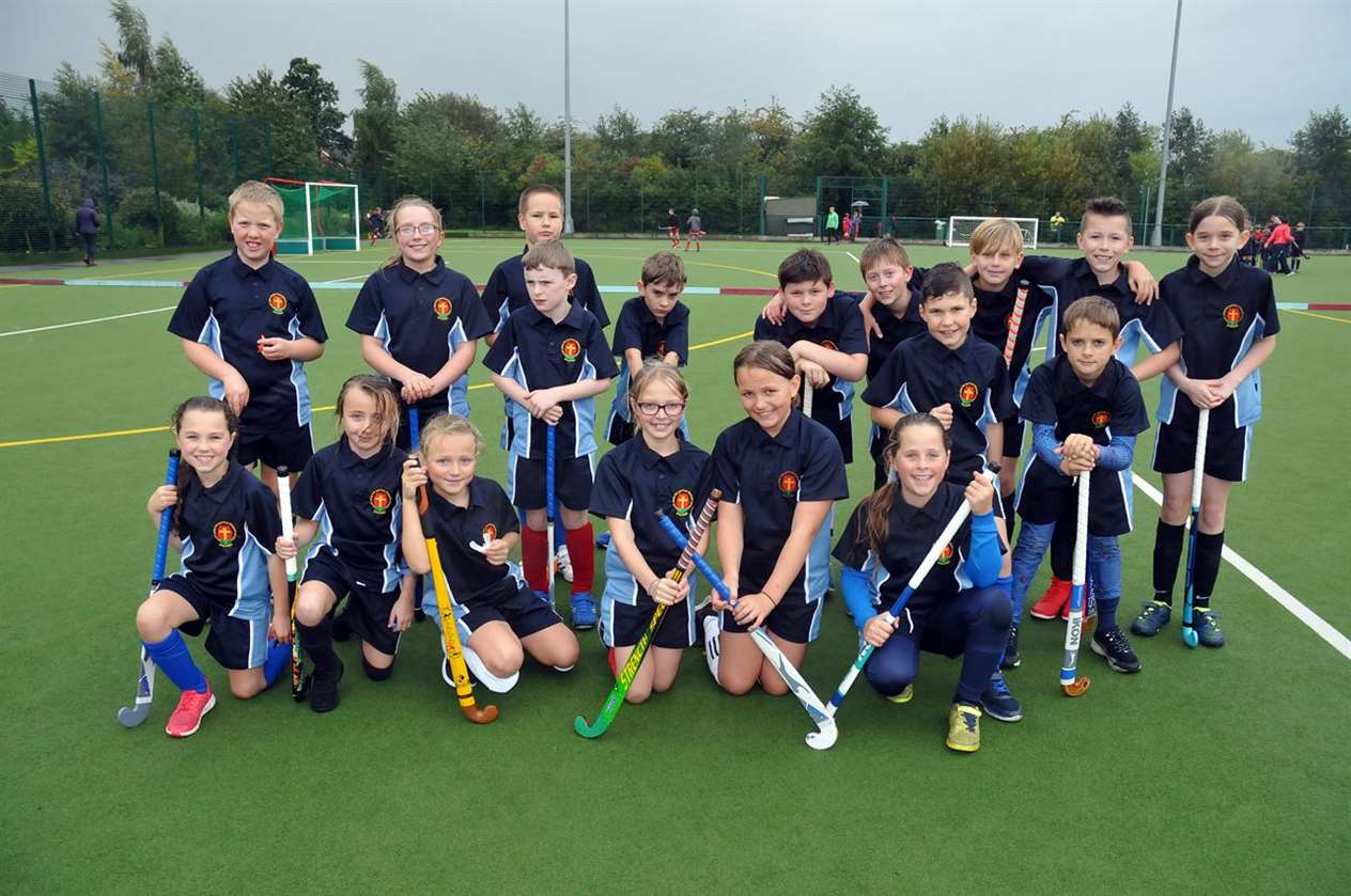 Youngsters from St John's Primary School, Spalding, whose A team played three and won three. Photo by Tim Wilson. SG-111019-090TW