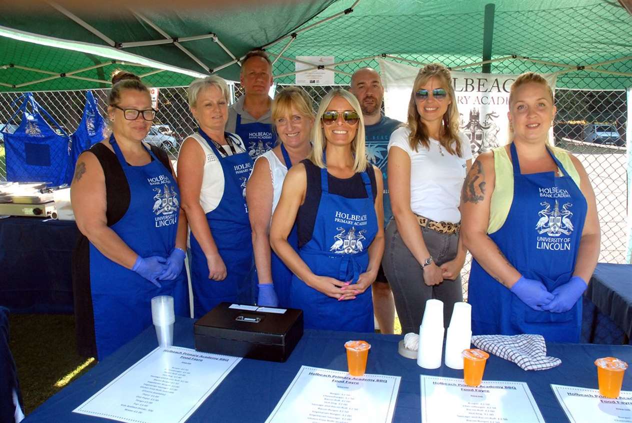 Holbeach Primary Academy BBQ team at Holbeach Food Fest.