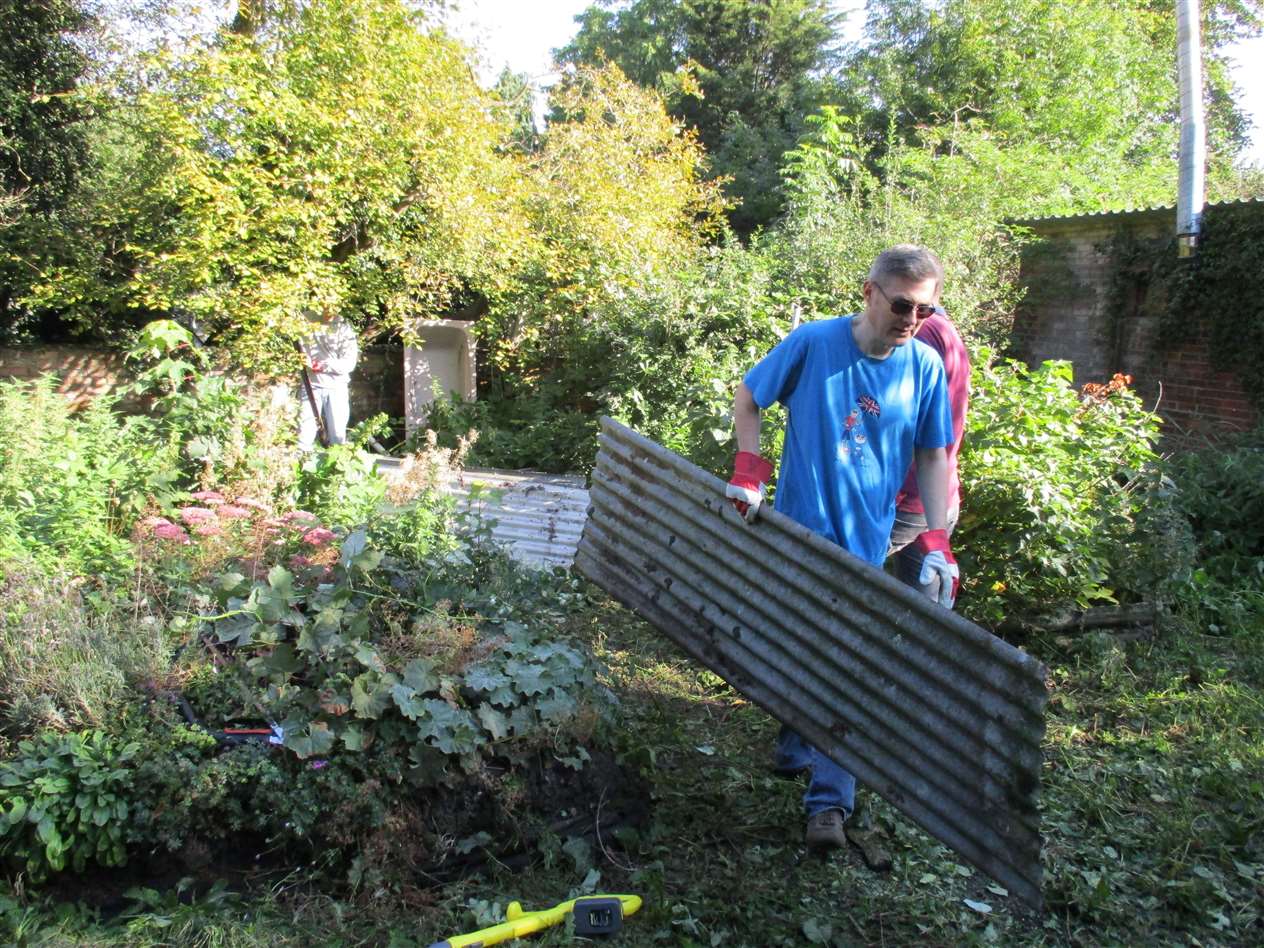 Work is going on in the Don't Lose Hope garden
