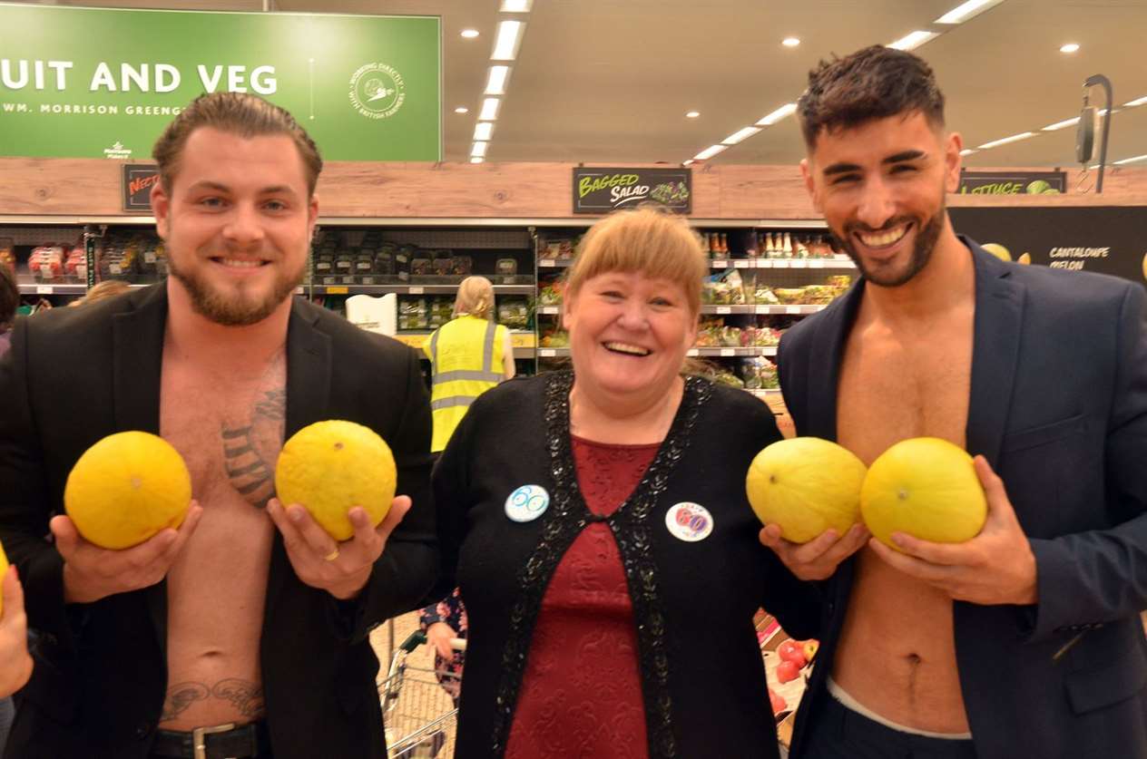 Merriment among the melons for Sally, Luke and Jake
