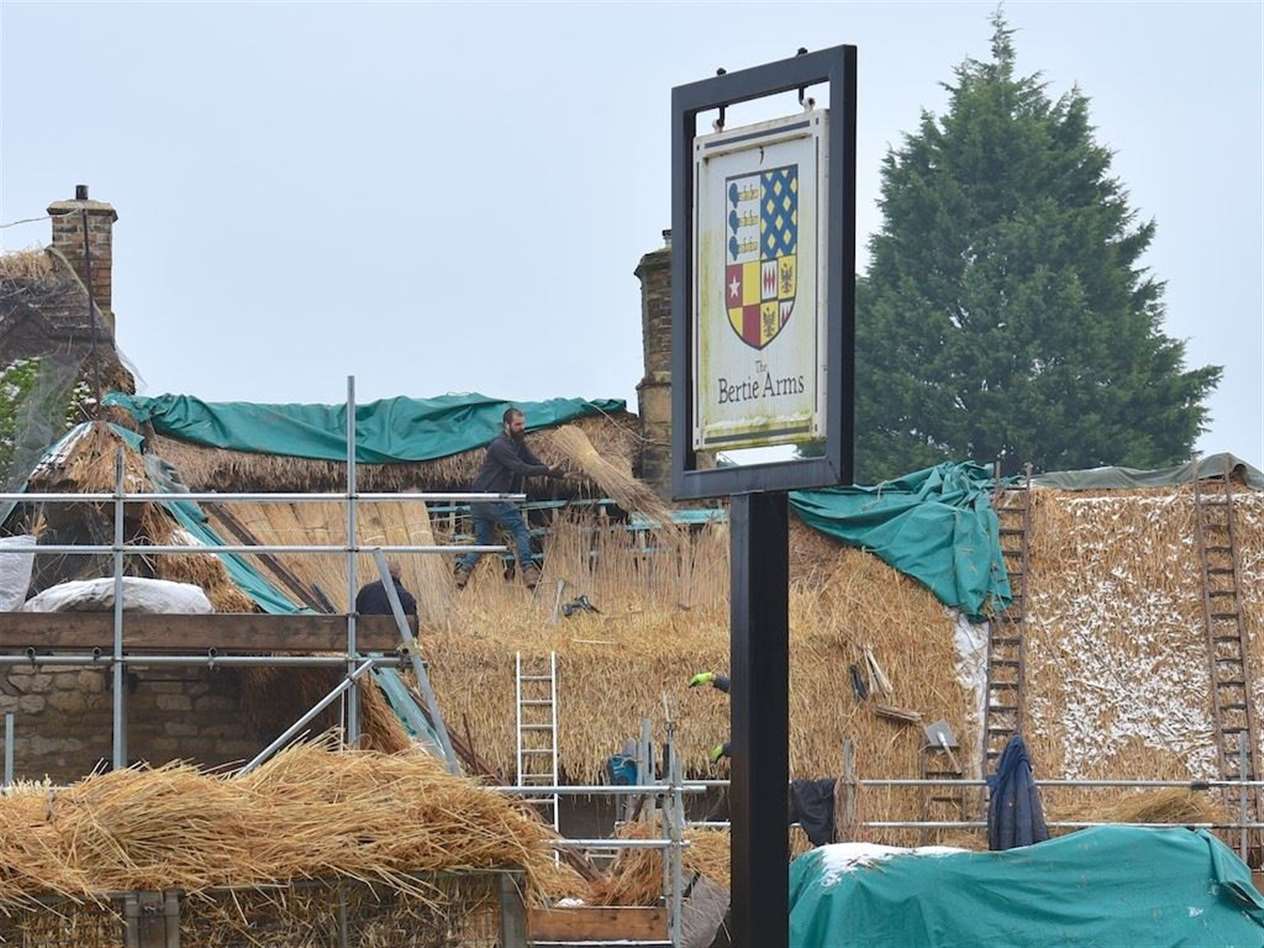The rethatch is costing more than £50,000