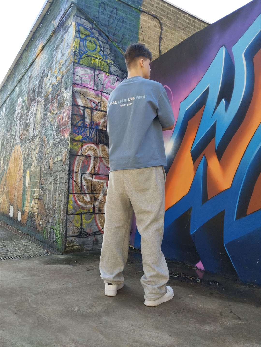 Fear less, live more – the motto behind RYSK Streetwear, created by two young entrepreneurs from Grantham. Photo: Supplied
