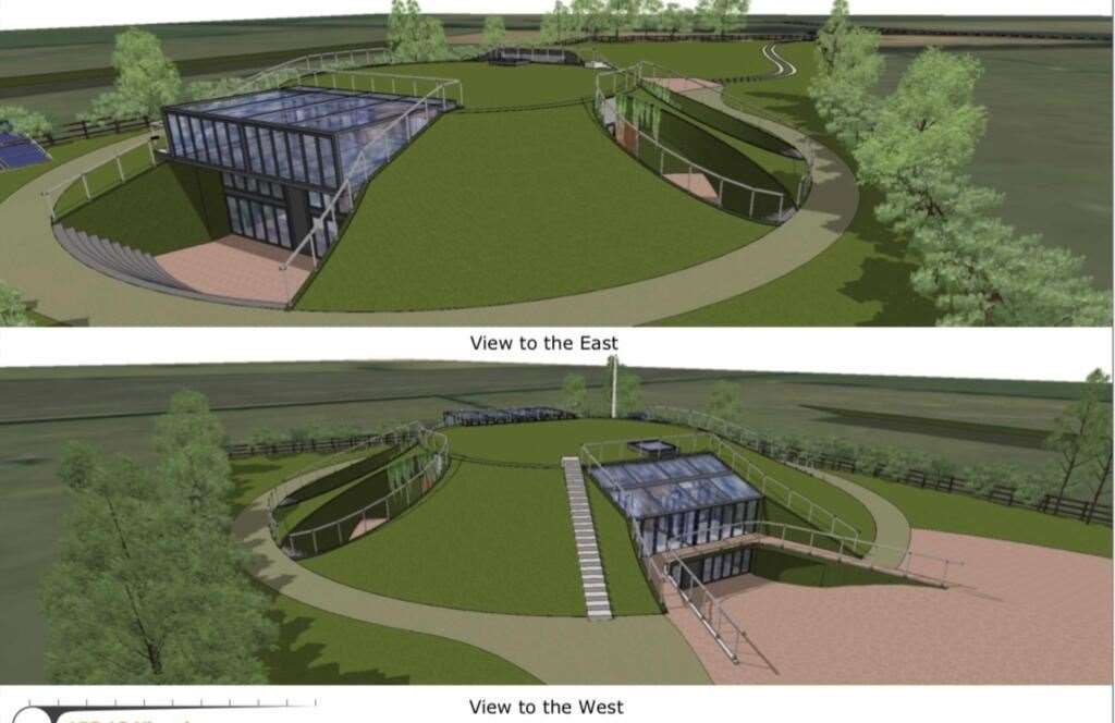 An artist's impression of how the site could be altered