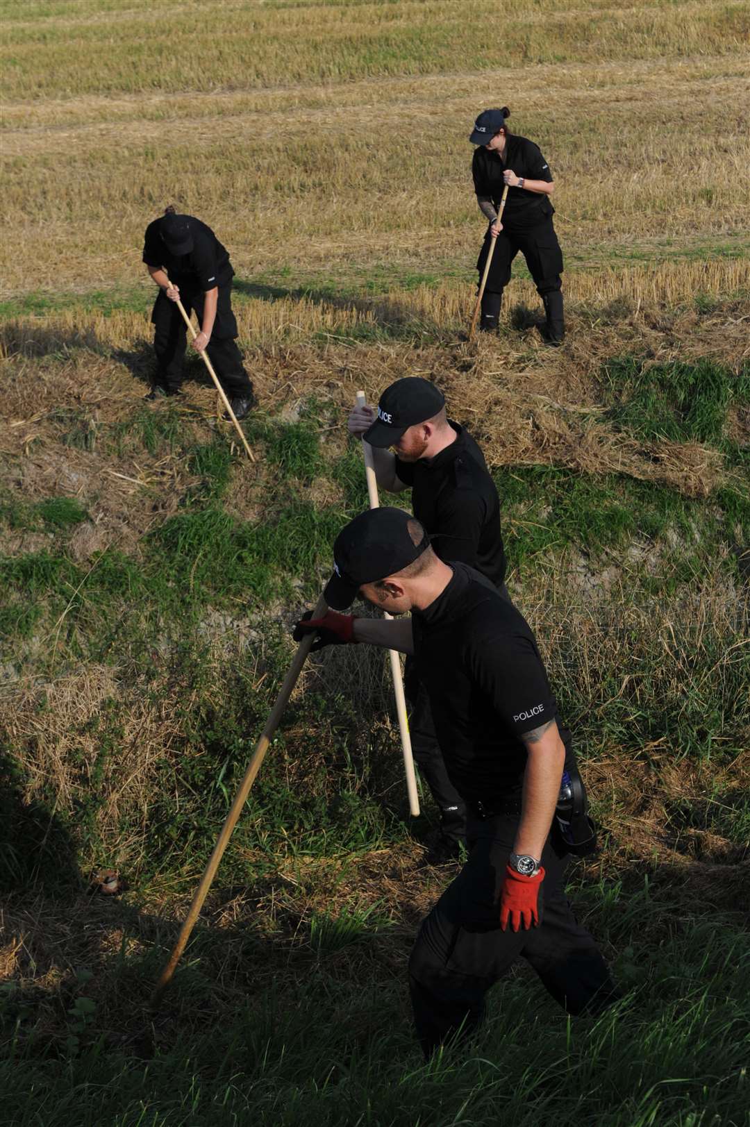 Police search fields off Barrier Bank, Cowbit, in connection with the Bernadette Walker inquiry (42266626)