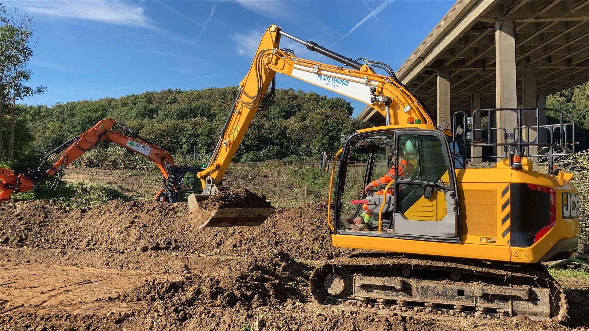Construction machinery often relies on red diesel