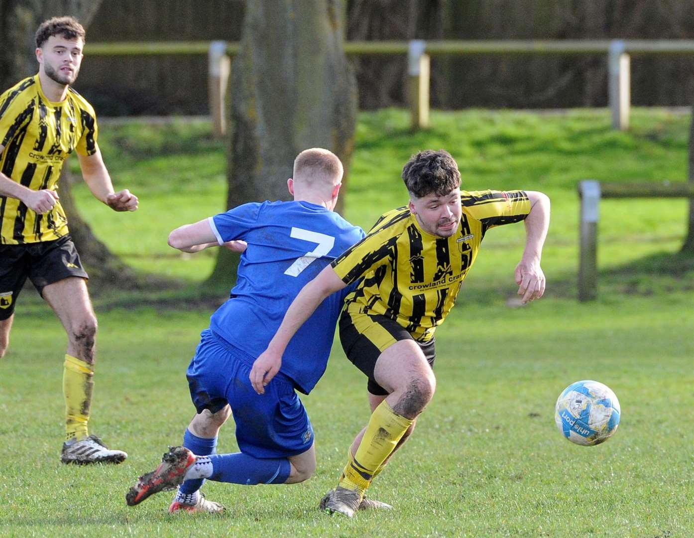Crowland were beaten by Ruston Sports in their Lincolnshire Junior Cup semi-final. Photo: Chris Lowndes