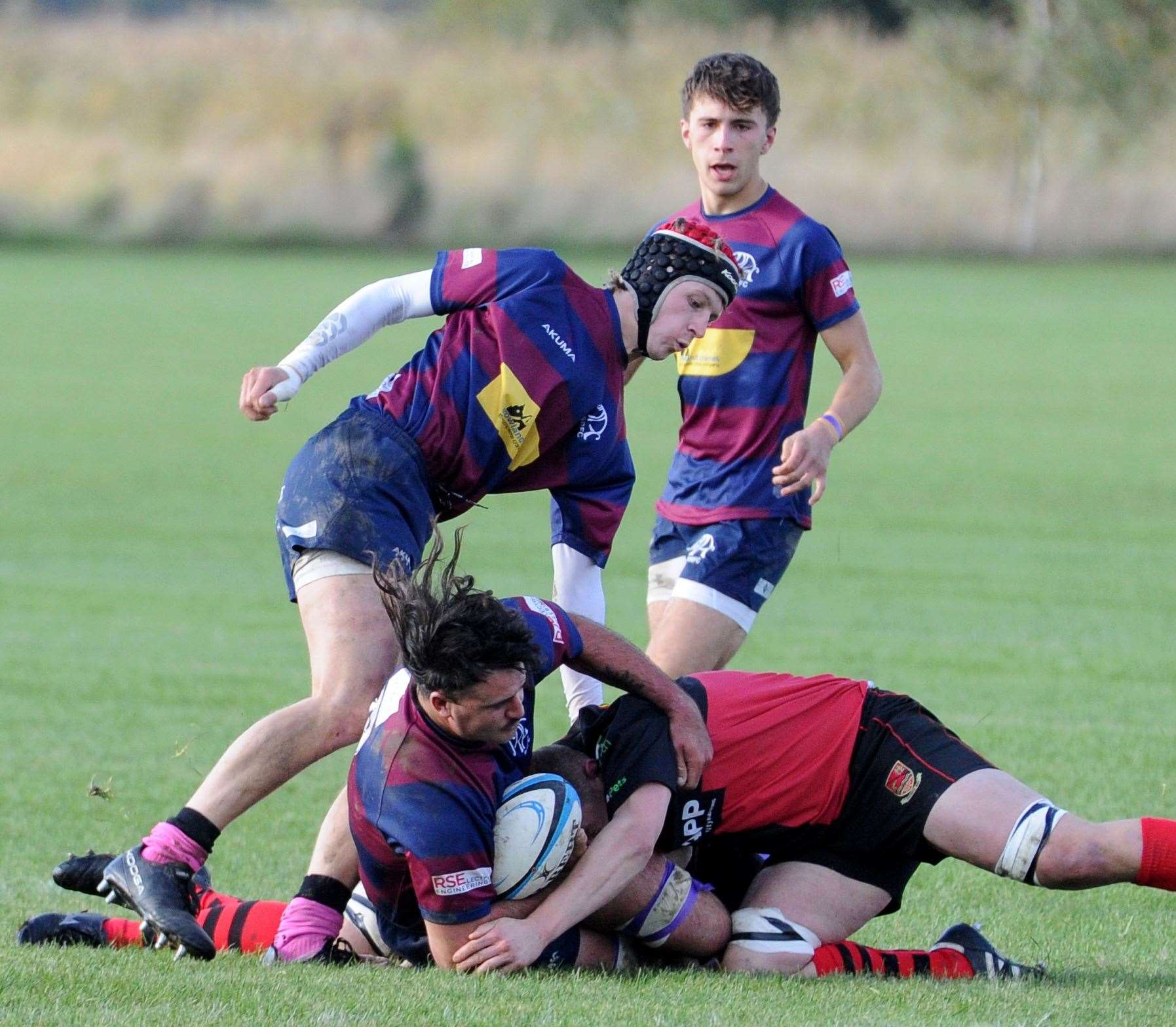 Action from Spalding's home victory over Newbold-on-Avon on Saturday. Photo: Chris Lowndes