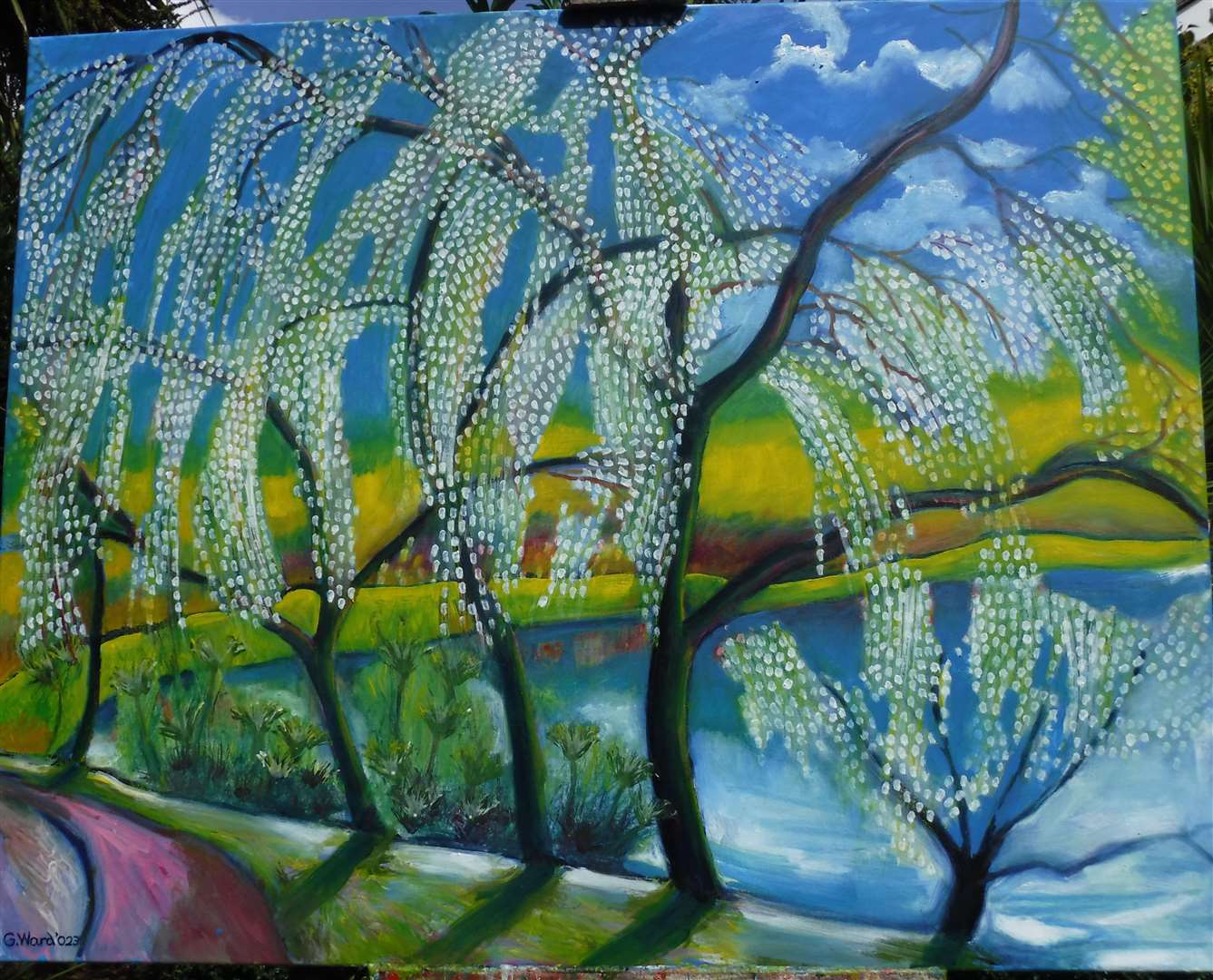 Graham painted Ferry Meadows Trees in 2022