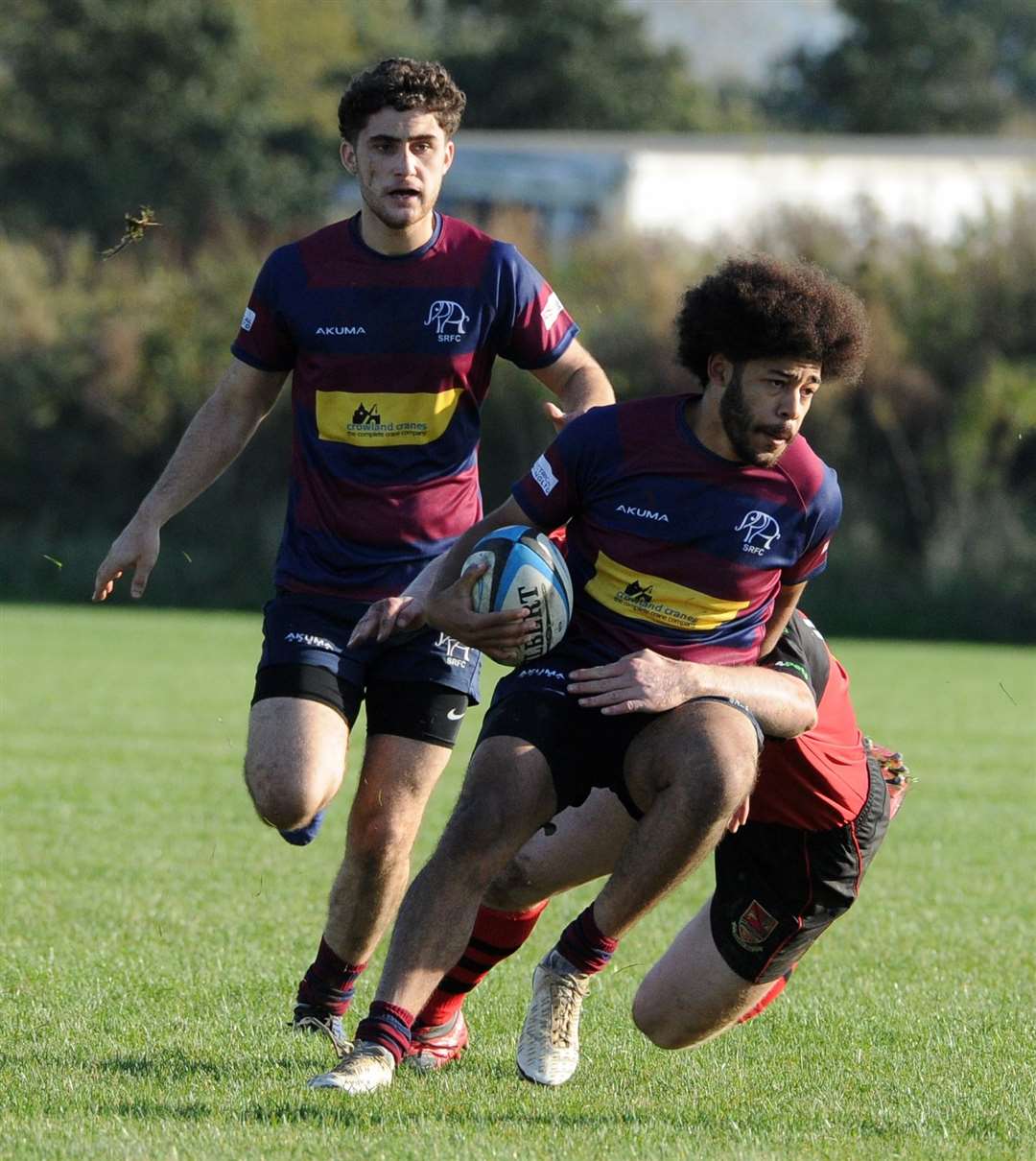 Action from Spalding's home victory over Newbold-on-Avon on Saturday. Photo: Chris Lowndes