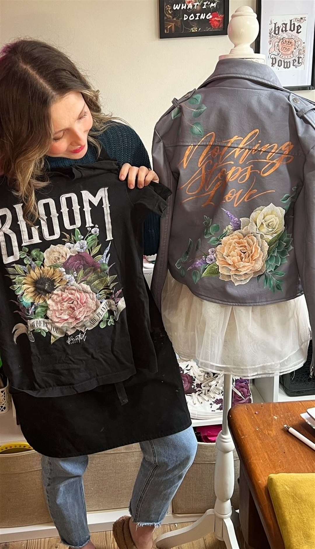 Jade created her own clothing brand in July