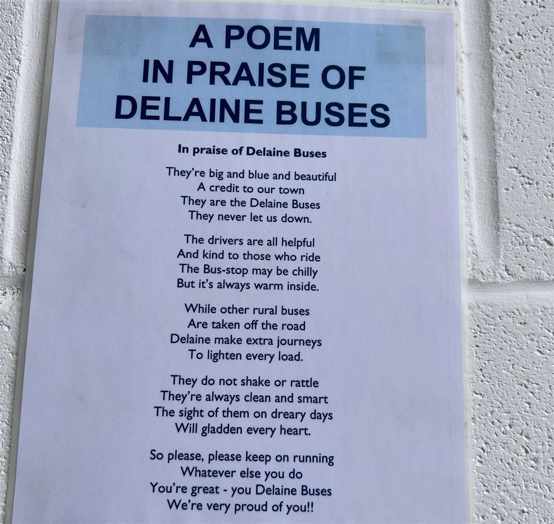 A poem in praise of the bus firm