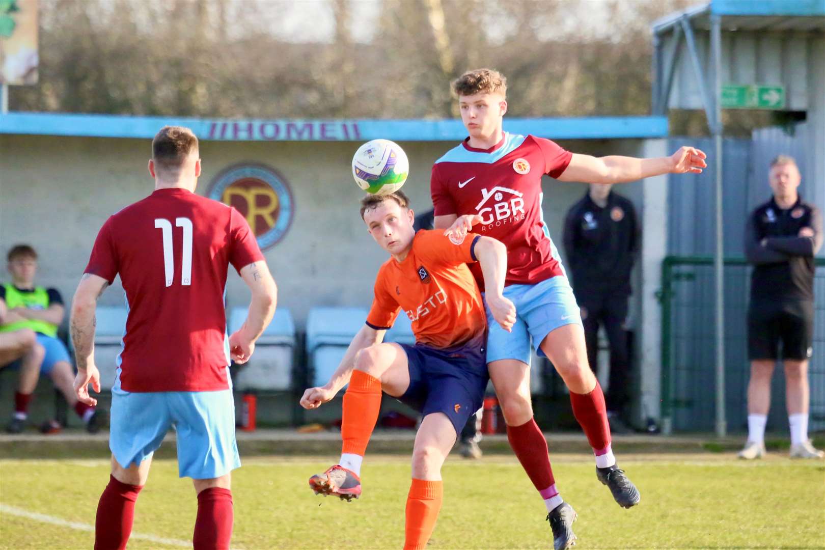 Action from Deeping Rangers' home win over Newark and Sherwood. Photo: Jason Richardson