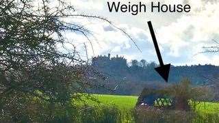 The canal wharf and weigh house at Muston Gorse, near Bottesford