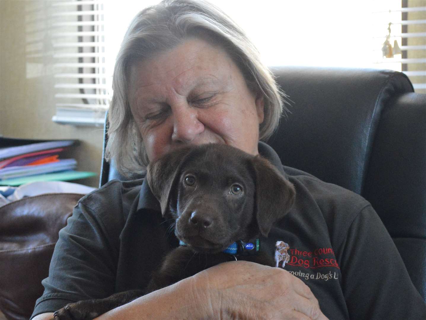 Gyll Mauchline, of Three Counties Dog Rescue