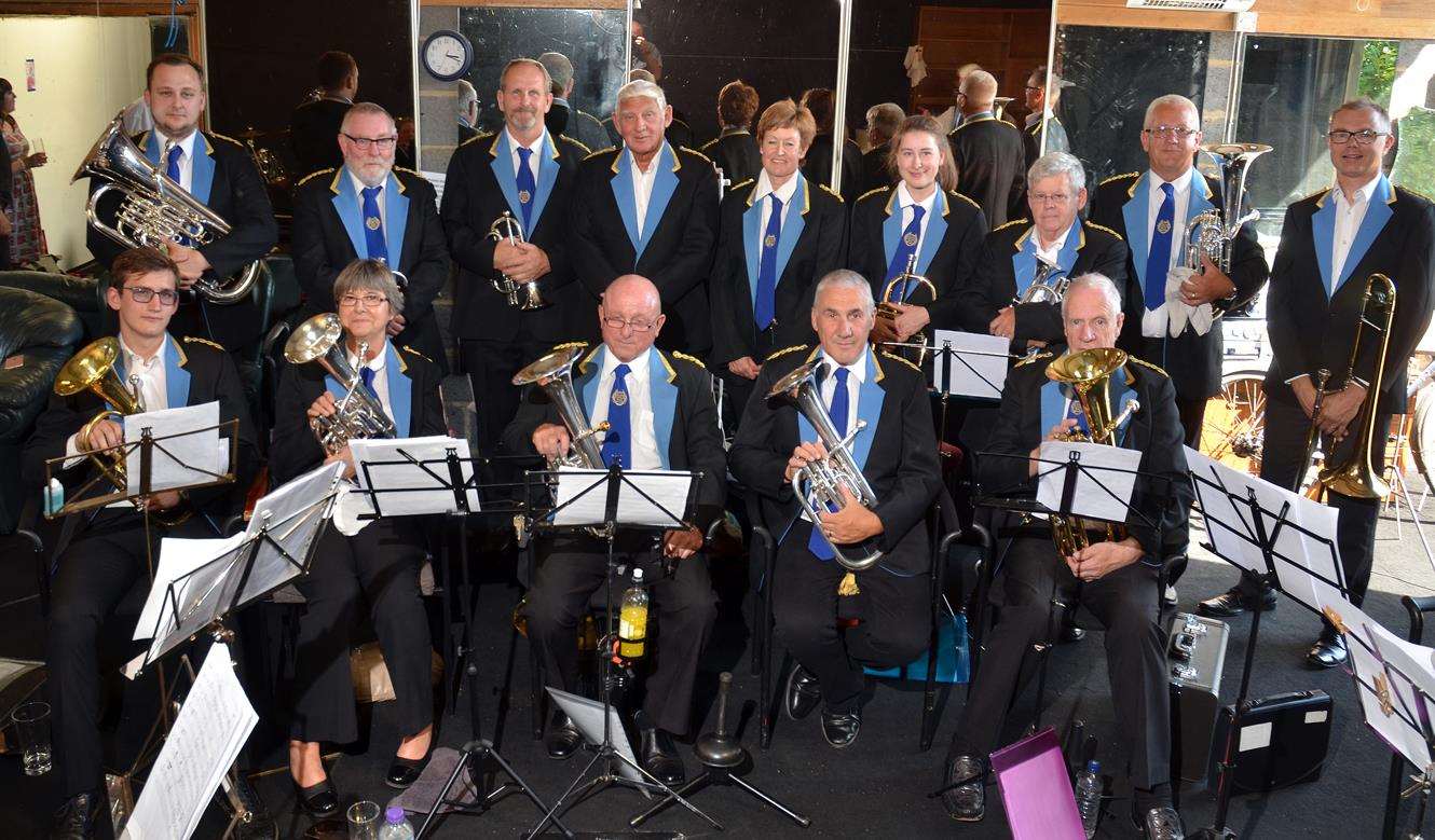 St Nicolas Players Brass Band in rehearsals. Photo by Tim Wilson. 050818108SG