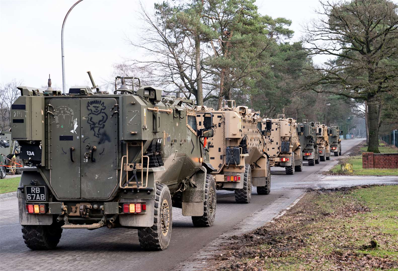 Vehicles in convoy