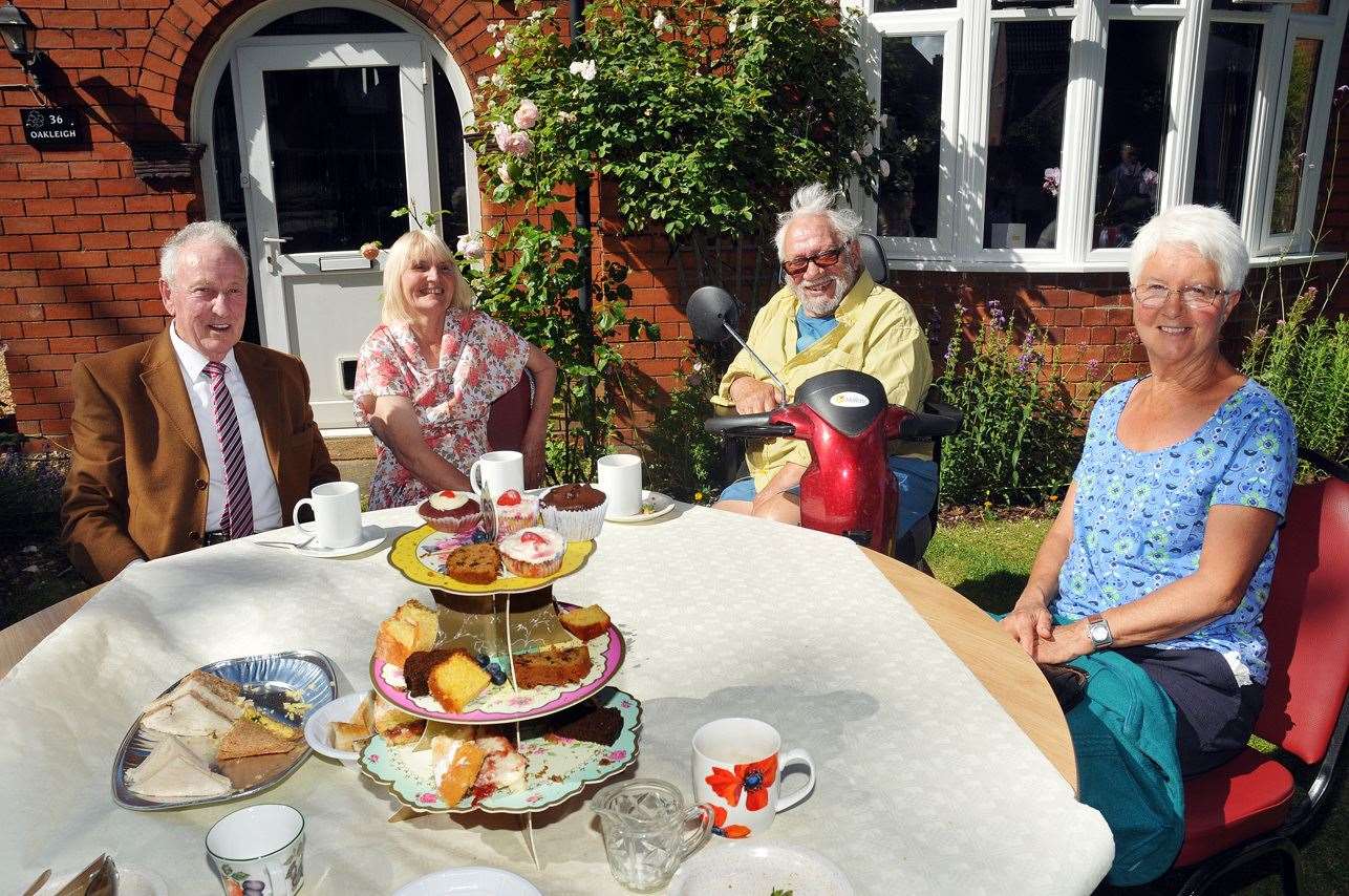 Guests enjoy tea and cakes as Holbeach town band plays