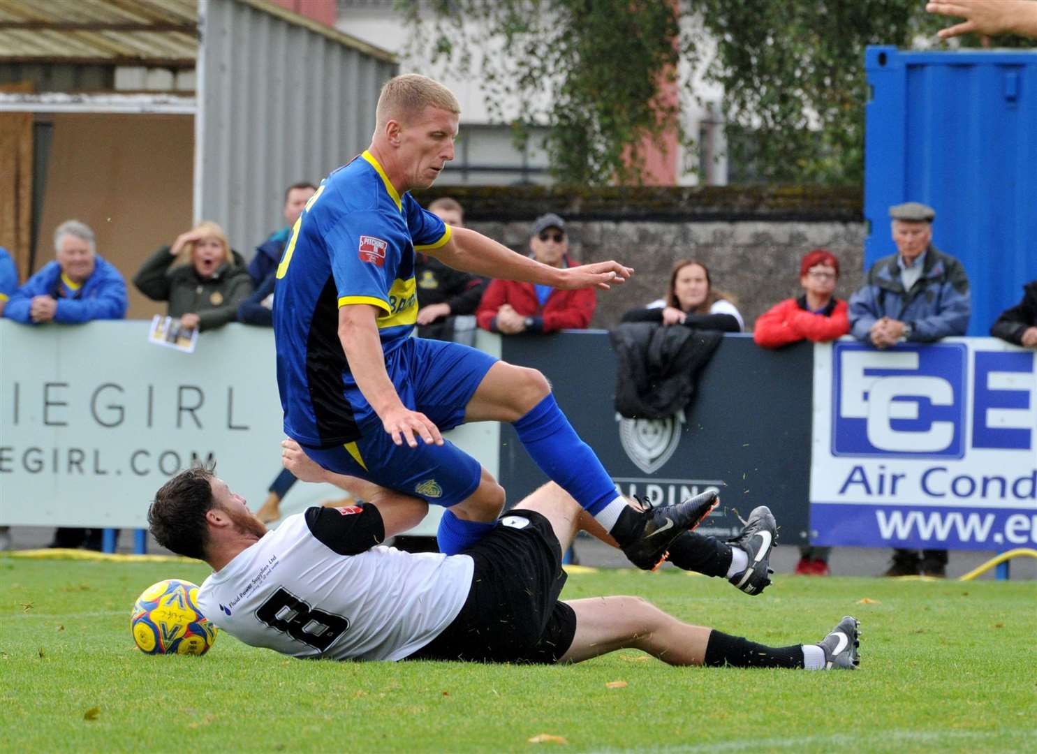 Action from Spalding's home defeat to AFC Telford. Photo: Chris Lowndes