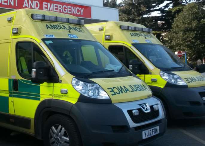 Ambulances at A&E