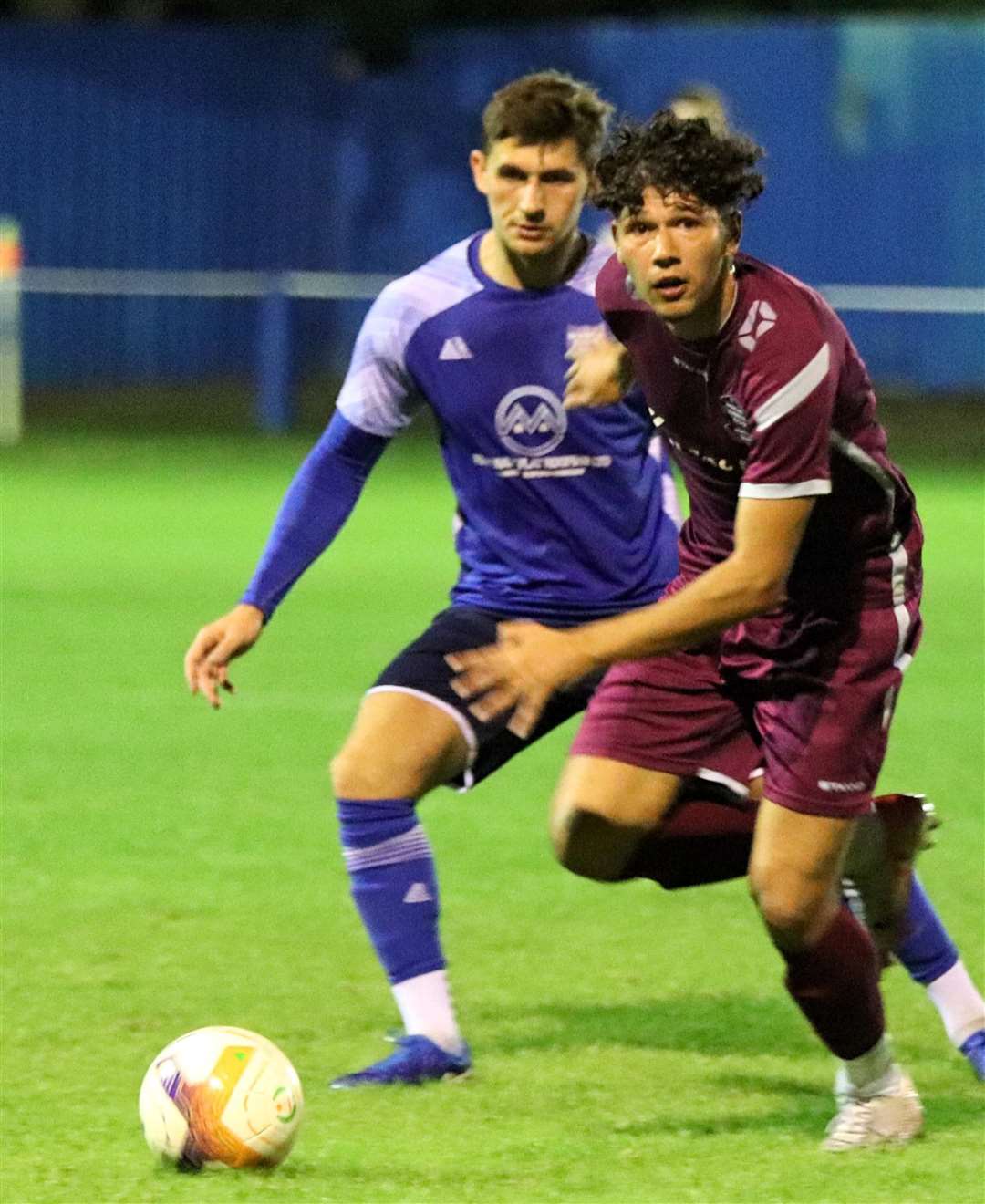 Martin Tudosa on the ball. Photo: Dave Mears