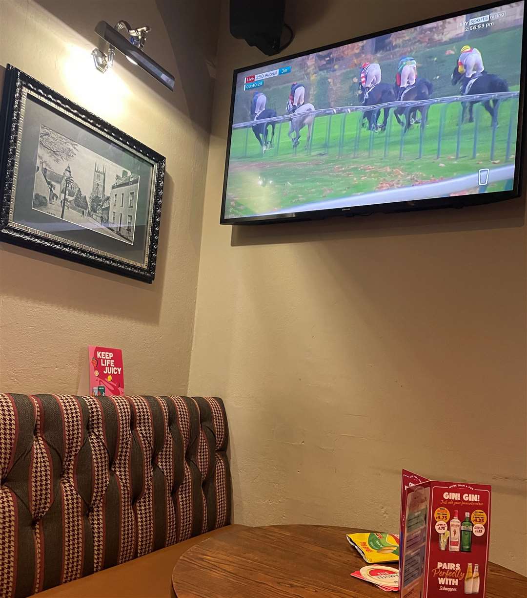 The racing and footie was on the box