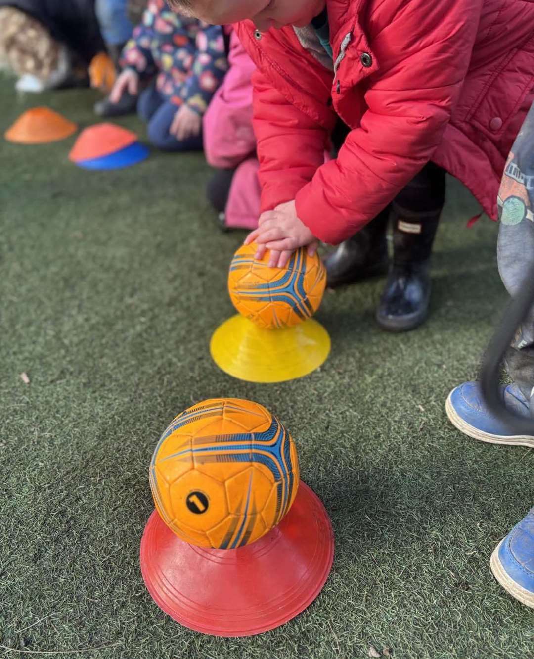 The activities are carefully structured for the children.