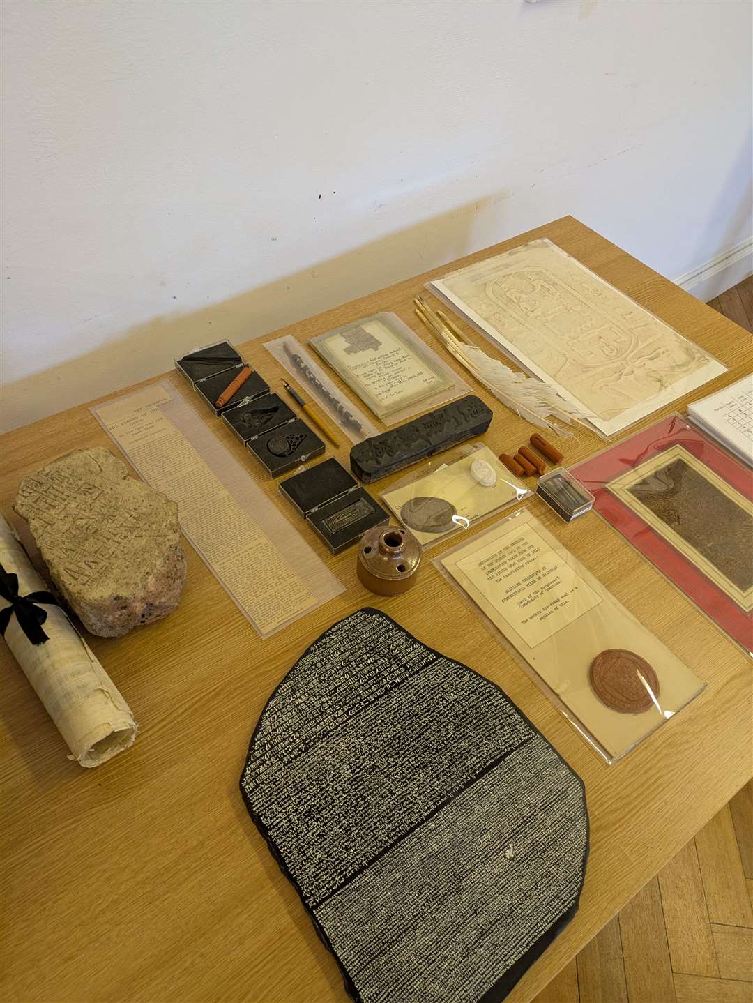 The history of writing box