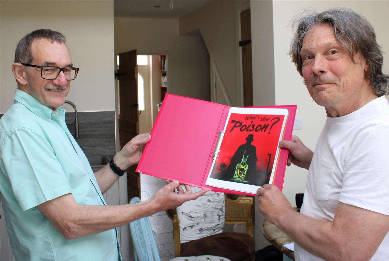 Playwright Steve Orme (left) and director John Goodrum