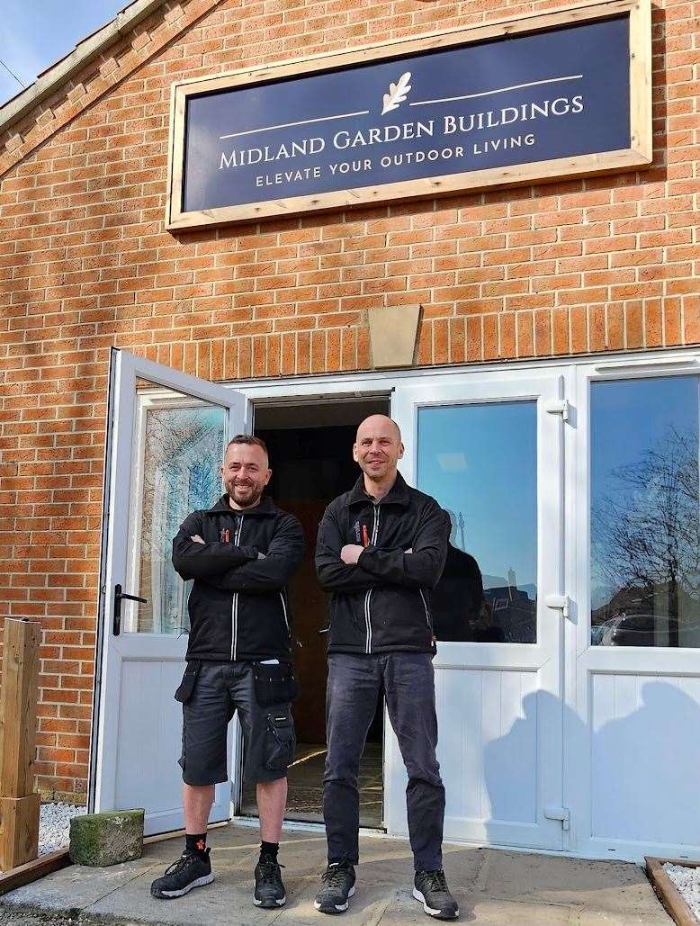Main Directors of Midland Garden Buildings, Ben and Greg Coxhill