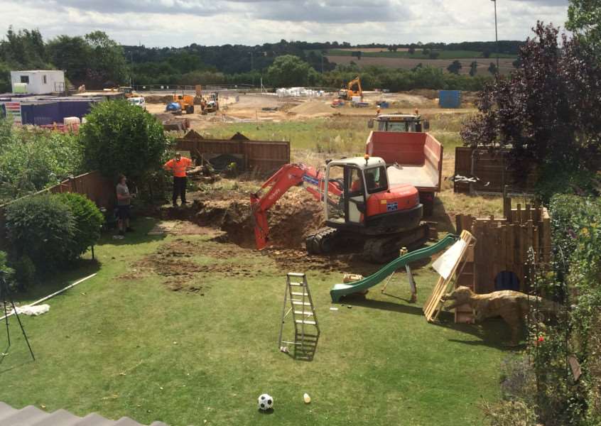 Work begins on the underground bunker